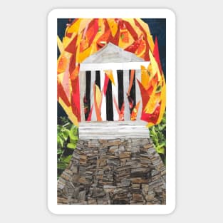 Justice in Flames Sticker